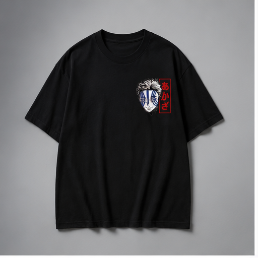 Akaza Anime Oversized Back Print T-Shirt – Premium Japanese Streetwear Tee