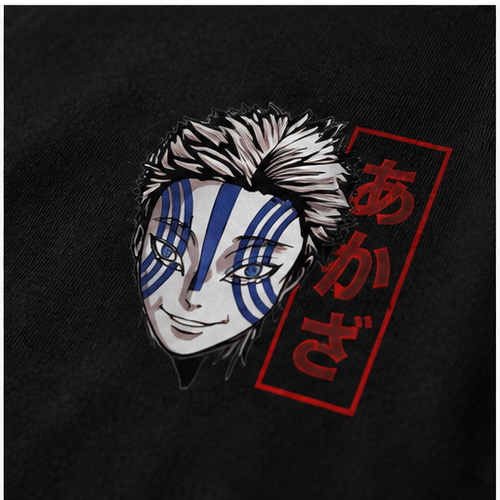 Akaza Anime Oversized Back Print T-Shirt – Premium Japanese Streetwear Tee