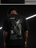 Oversized Compass Graphic T-Shirt – Premium Black Streetwear Tee