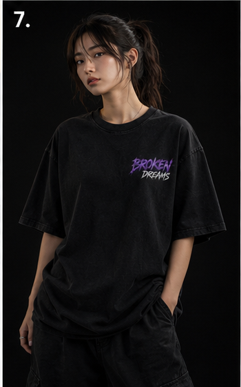 Broken Dreams Skull Graphic Oversized T-Shirt | Vintage Washed Streetwear Tee
