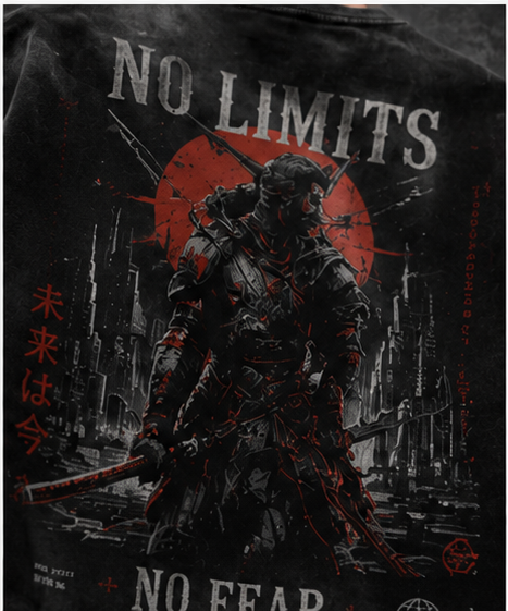 No Limits No Fear Oversized Crewneck Sweatshirt