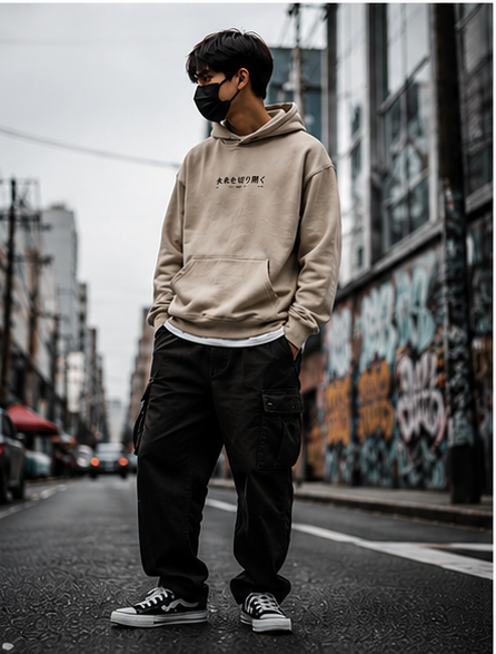 Cyber Samurai Hoodie – Japanese Streetwear Oversized Hoodie
