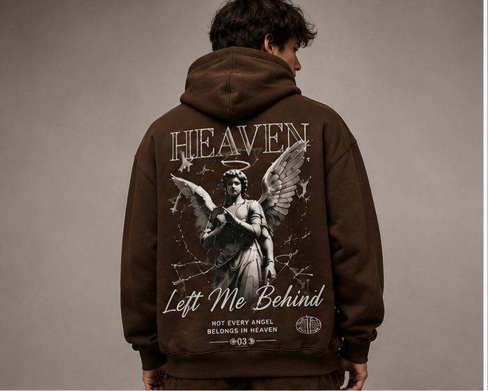 Heaven Angel Back Print Hoodie – Oversized Fit