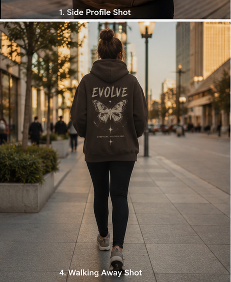 EVOLVE Butterfly Oversized Hoodie – Premium Heavyweight Streetwear Hoodie