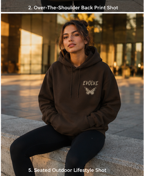 EVOLVE Butterfly Oversized Hoodie – Premium Heavyweight Streetwear Hoodie