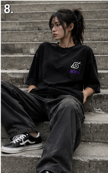 Oversized Streetwear Graphic Printed T-Shirt for Men & Women | Premium Cotton Casual Drop Shoulder Tee