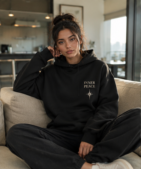 Protect Your Peace Oversized Graphic Hoodie – Inspirational Streetwear Pullover