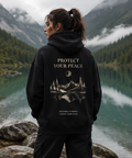 Protect Your Peace Oversized Graphic Hoodie – Inspirational Streetwear Pullover