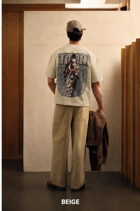 Streetwear Anime Print Black T-Shirt