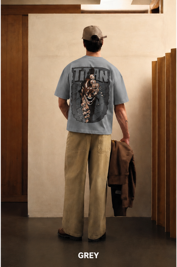 Streetwear Anime Print Black T-Shirt