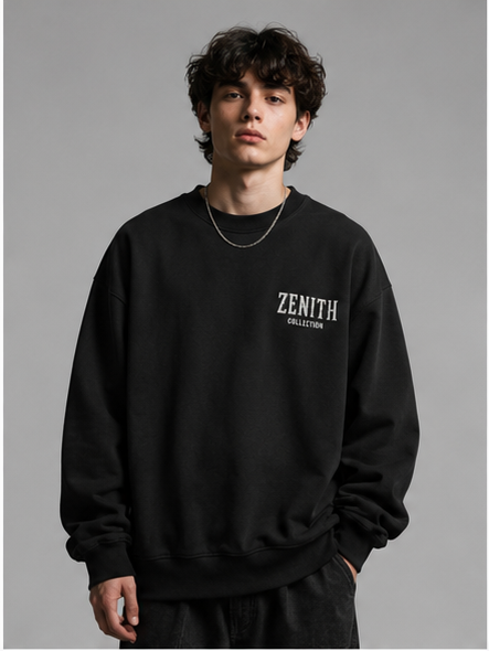 Zenith Vision Eye Graphic Oversized Sweatshirt – White