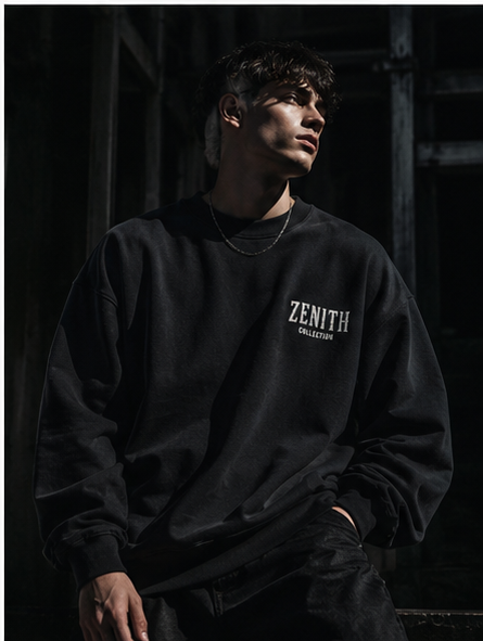 Zenith Vision Eye Graphic Oversized Sweatshirt – White
